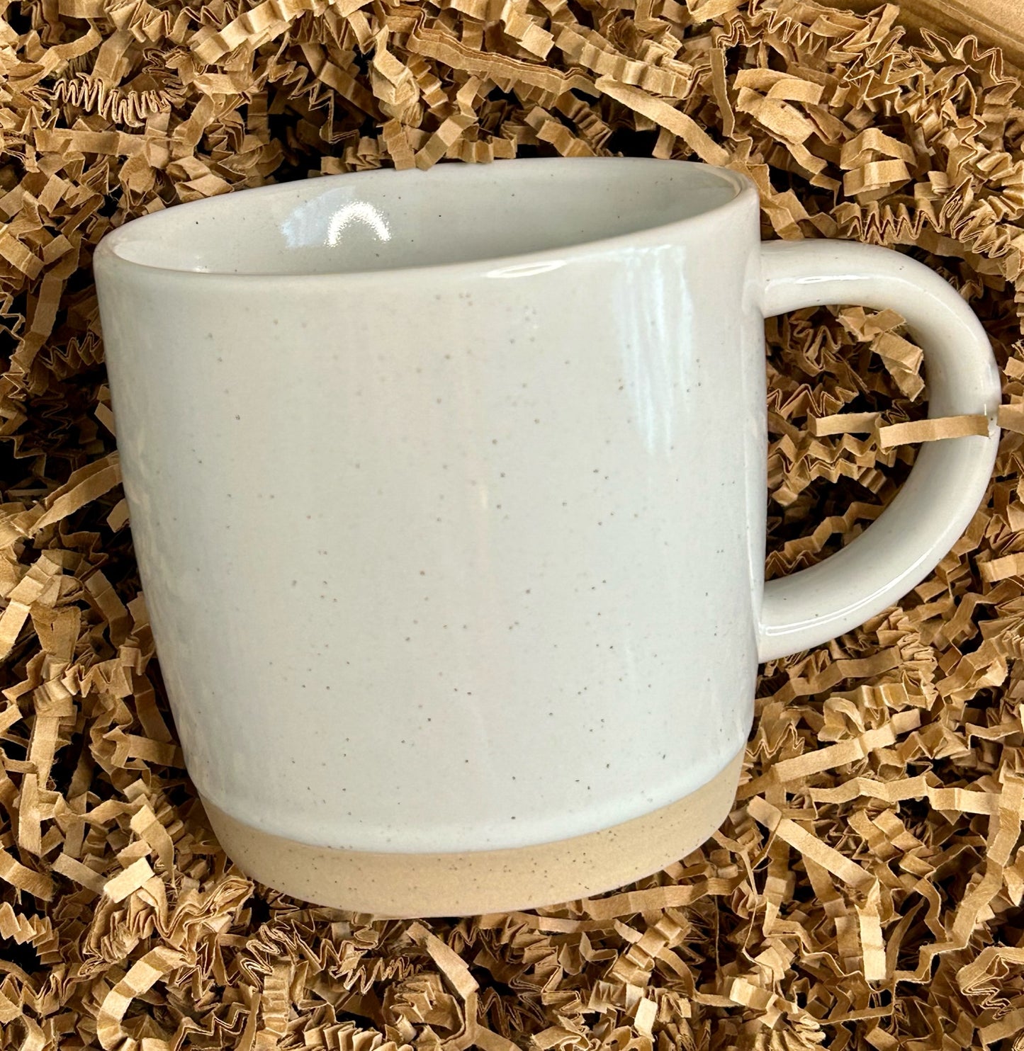 Speckled mug included in the Deluxe Sympathy gift box.