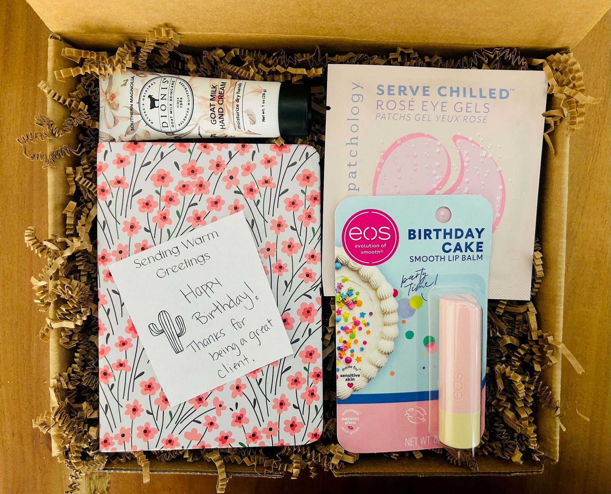 a birthday gift perfect for past and future clients.  Realtor client gifts