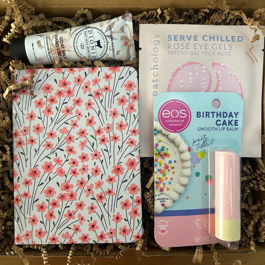 cute birthday package for a real estate client